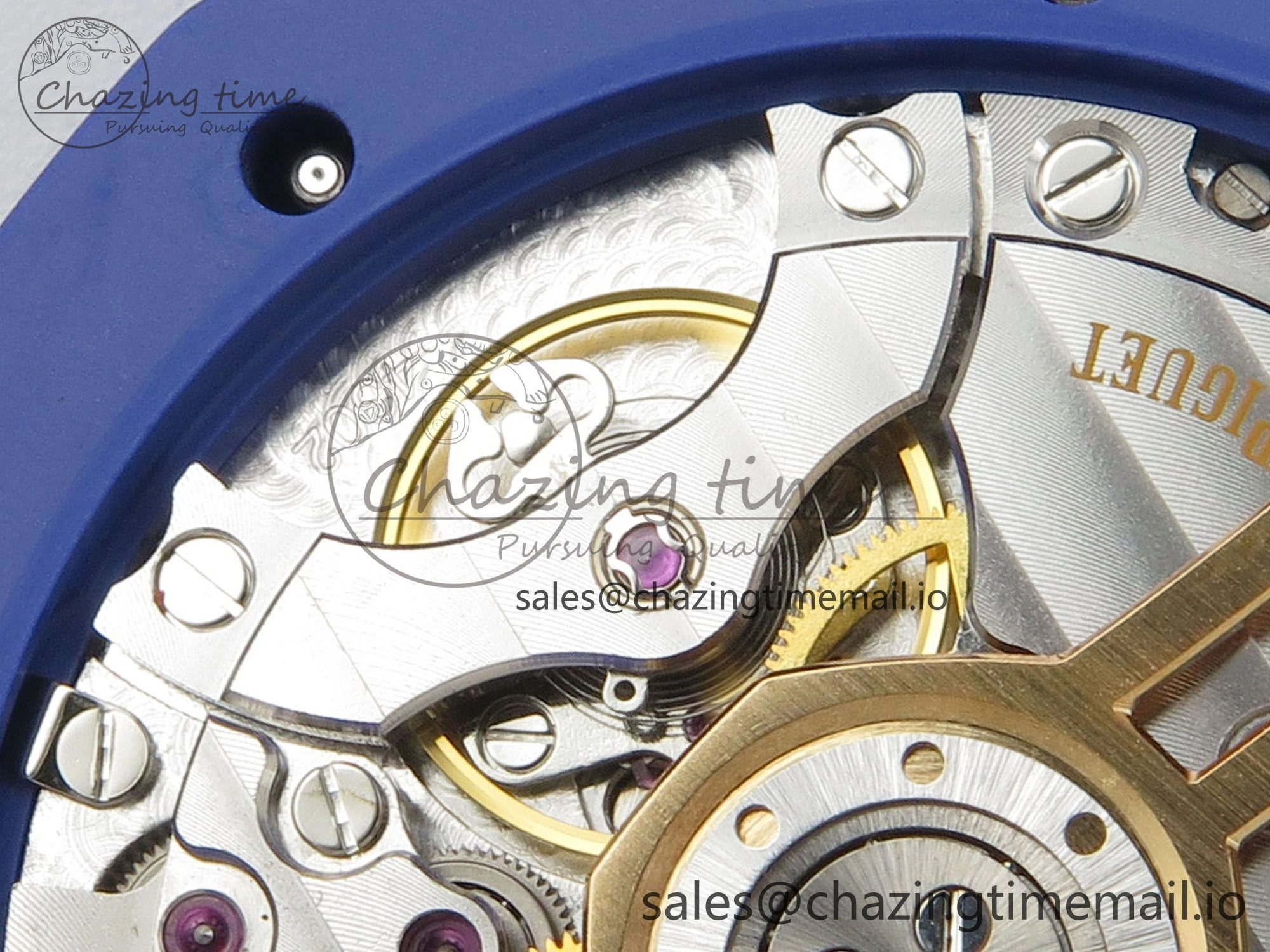 Royal Oak 41mm 15500 APSF 1:1 Best Edition Blue Dial on Blue Ceramic Bracelet SA4302 Super Clone