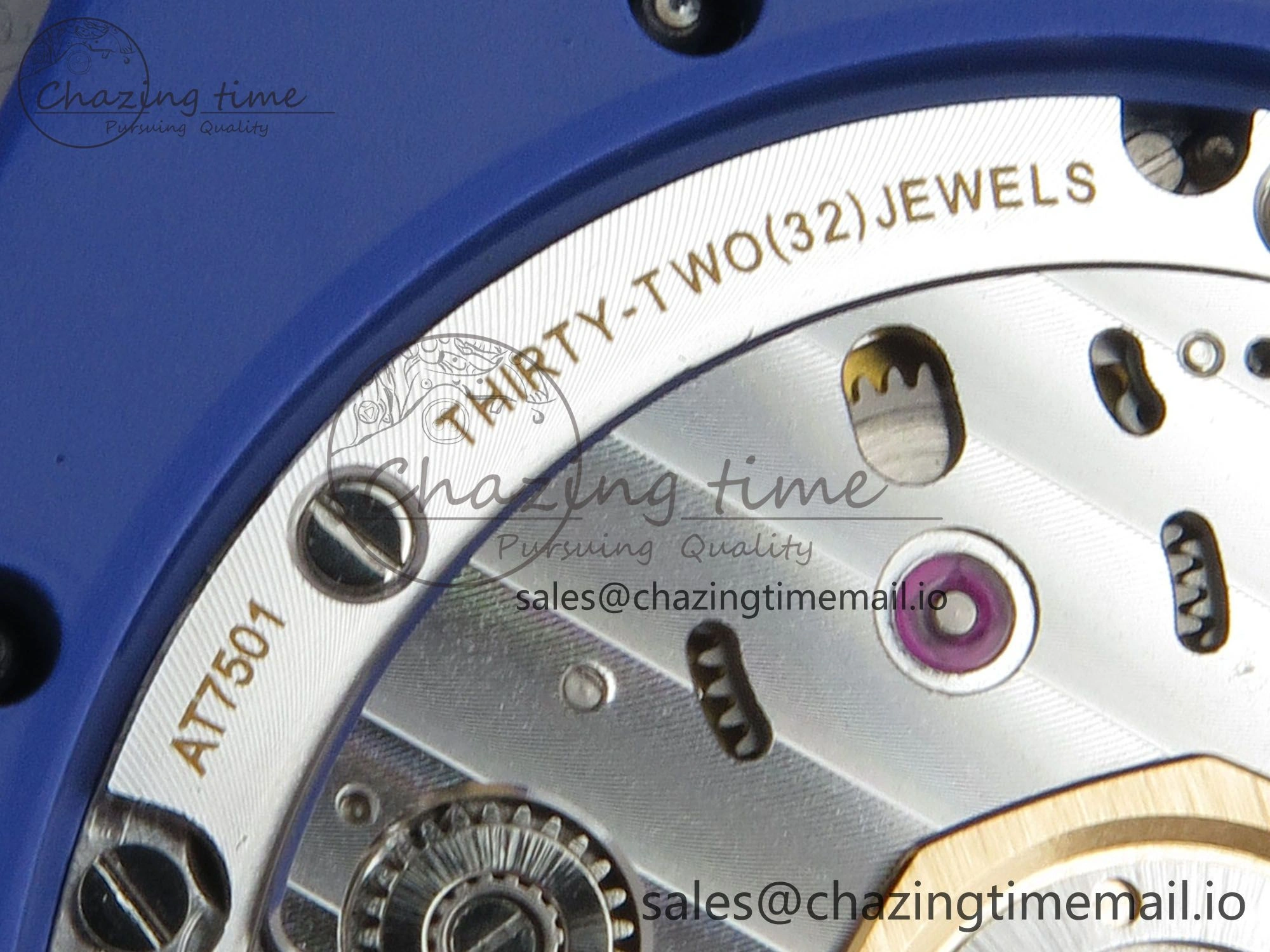 Royal Oak 41mm 15500 APSF 1:1 Best Edition Blue Dial on Blue Ceramic Bracelet SA4302 Super Clone