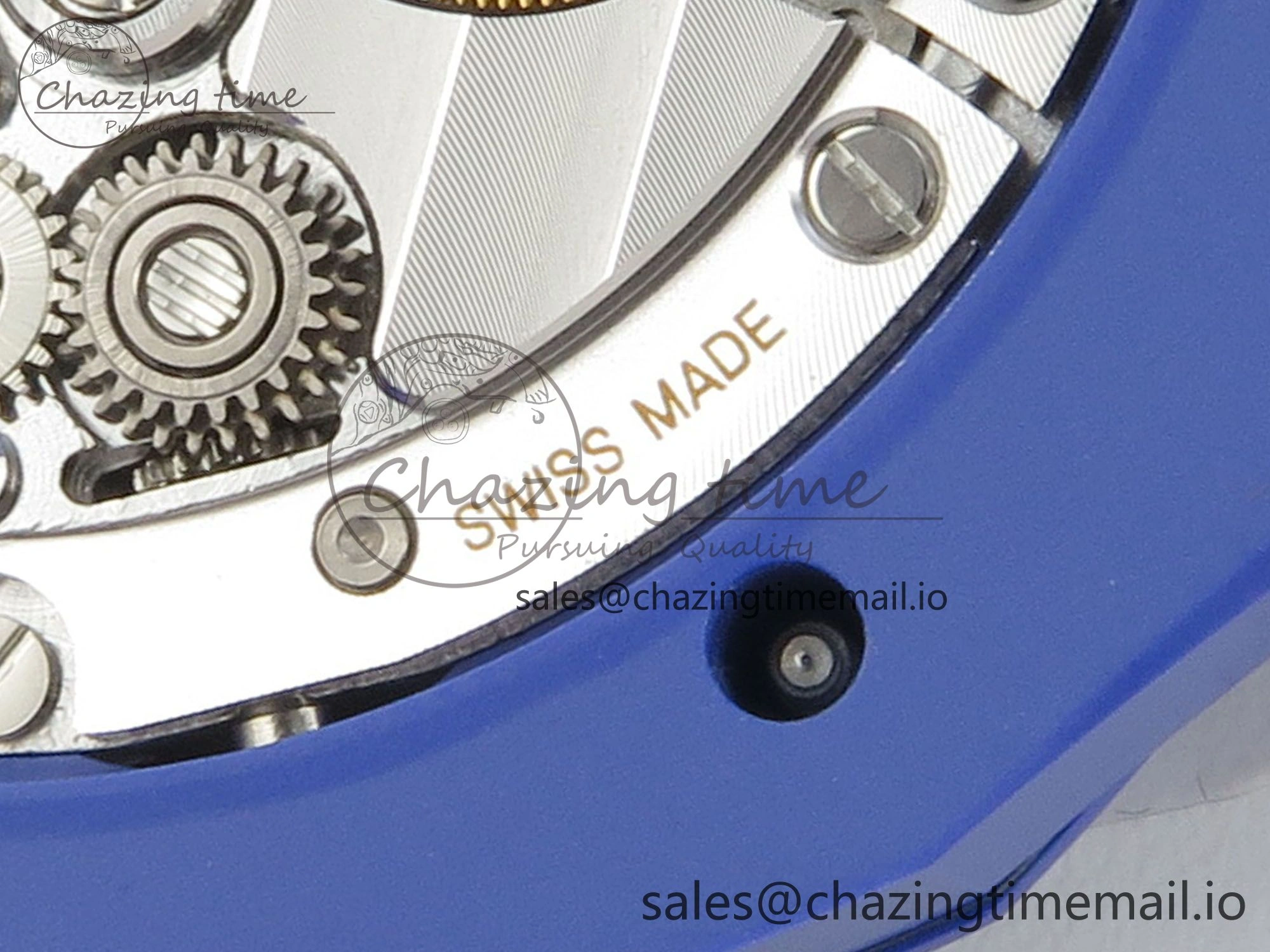 Royal Oak 41mm 15500 APSF 1:1 Best Edition Blue Dial on Blue Ceramic Bracelet SA4302 Super Clone