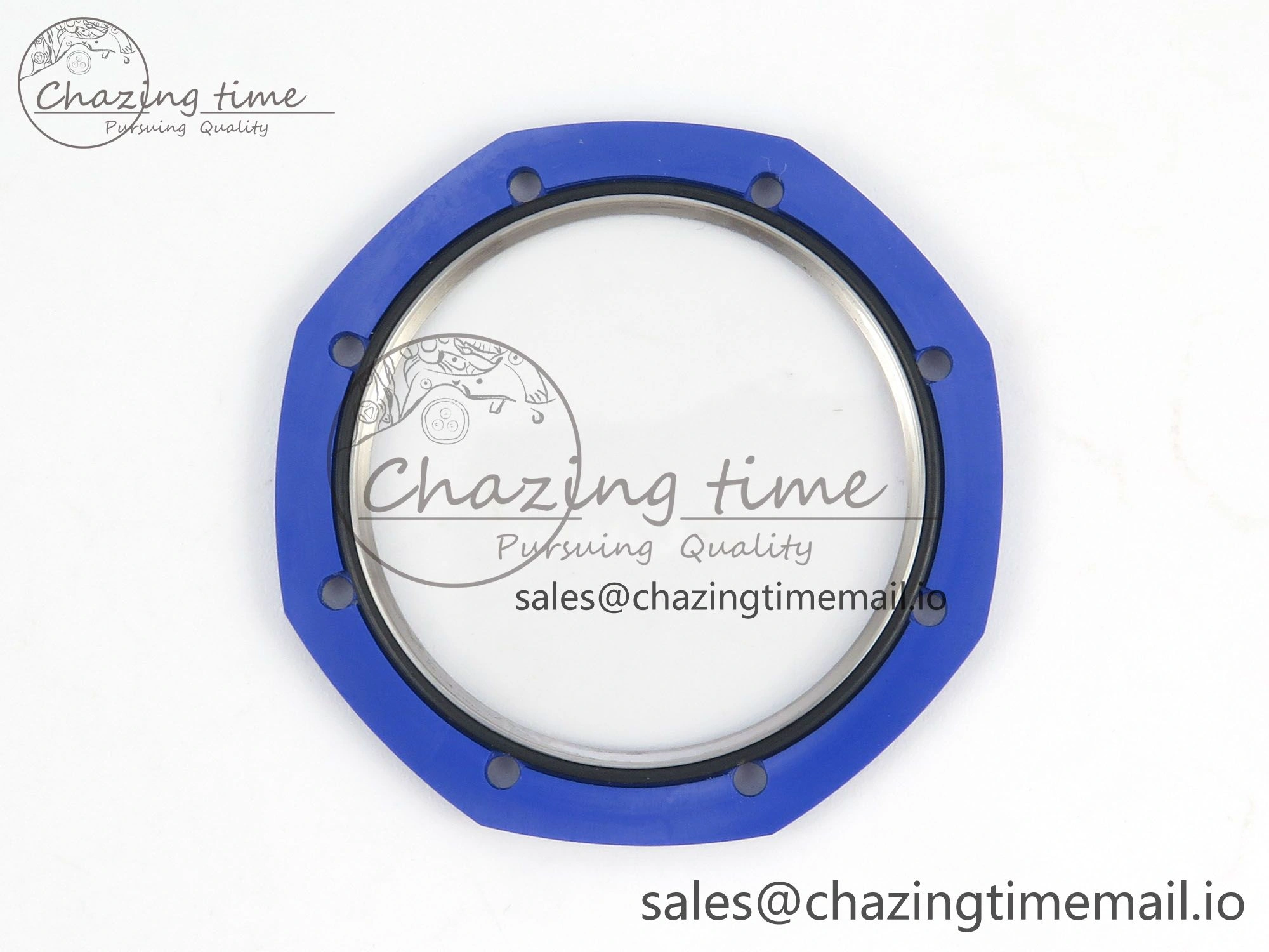 Royal Oak 41mm 15500 APSF 1:1 Best Edition Blue Dial on Blue Ceramic Bracelet SA4302 Super Clone