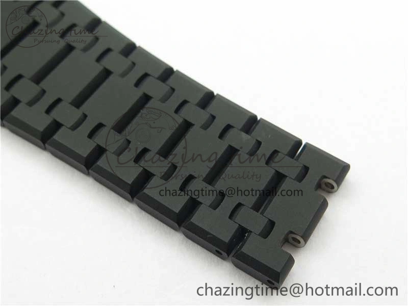Royal Oak 41mm 15500 DLC ZF 1:1 Best Edition Gray Textured Dial on SS Bracelet A4302 V2(Free Box)