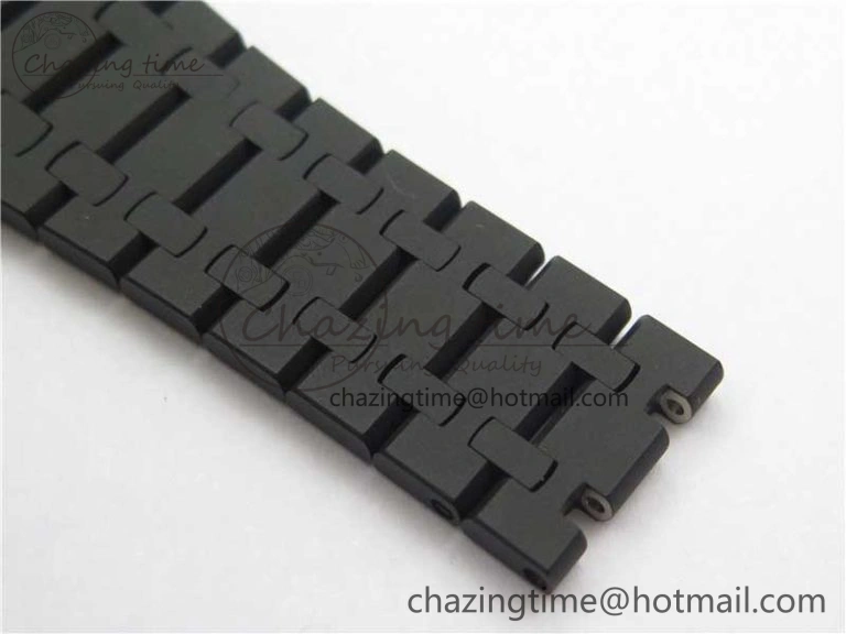 Royal Oak 41mm 15500 DLC ZF 1:1 Best Edition White Textured Dial on SS Bracelet A4302 V2(Free Box)