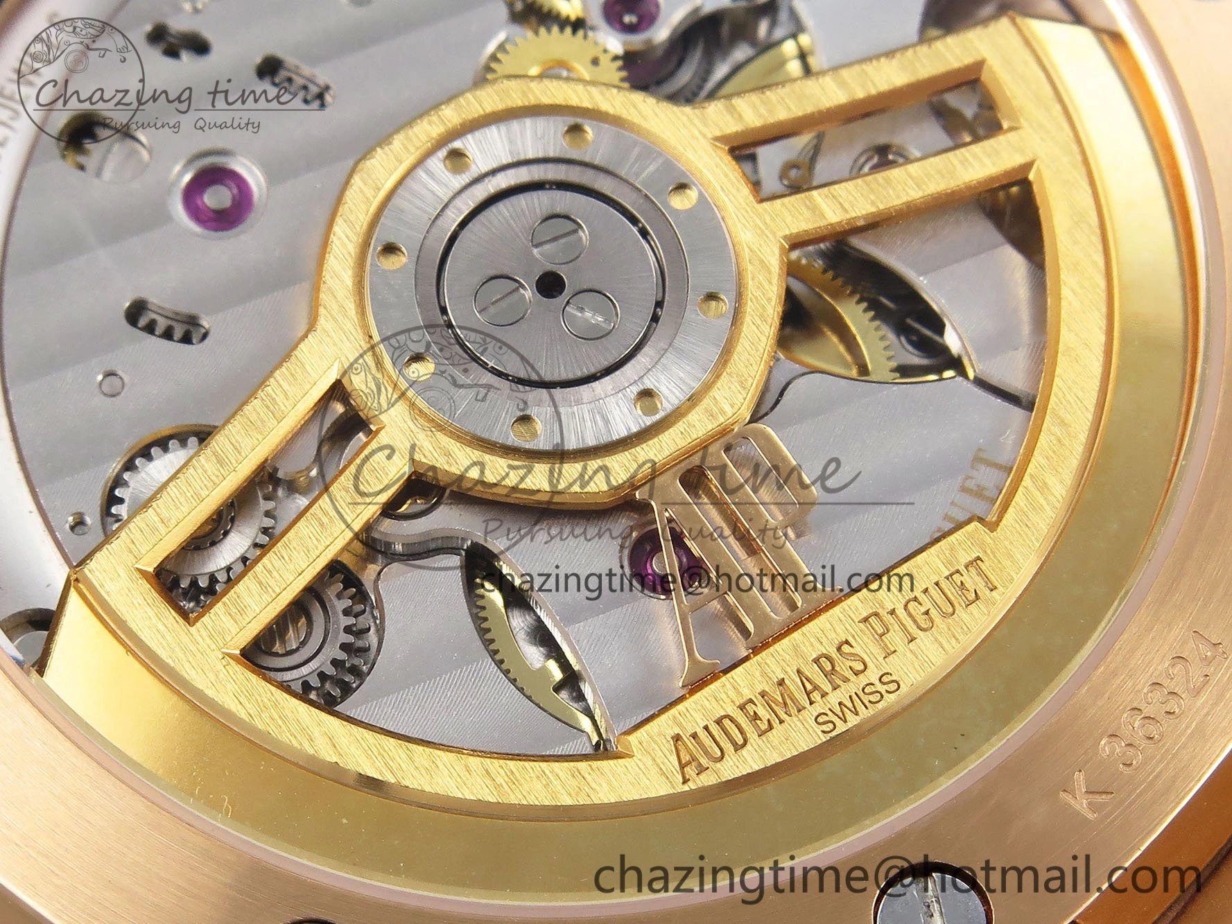 Royal Oak 41mm 15500 Frosted RG IPF 1:1 Best Edition Black Textured Dial on RG Bracelet SA4302 Super Clone