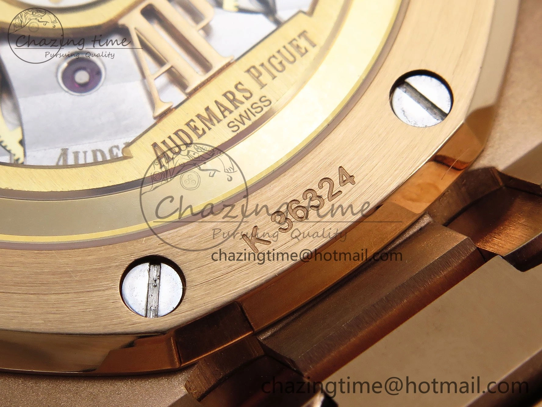 Royal Oak 41mm 15500 Frosted RG IPF 1:1 Best Edition Black Textured Dial on RG Bracelet SA4302 Super Clone