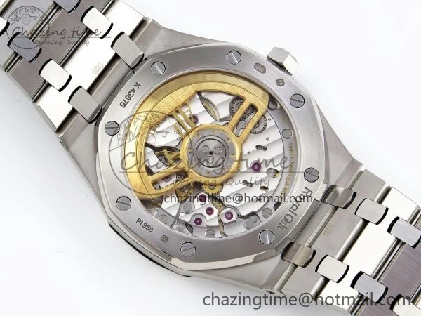 Royal Oak 41mm 15500 Frosted SS APSF 1:1 Best Edition Gray Textured Dial on SS Bracelet SA4302 Super Clone
