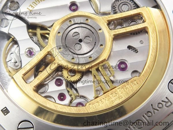 Royal Oak 41mm 15500 Frosted SS APSF 1:1 Best Edition Gray Textured Dial on SS Bracelet SA4302 Super Clone