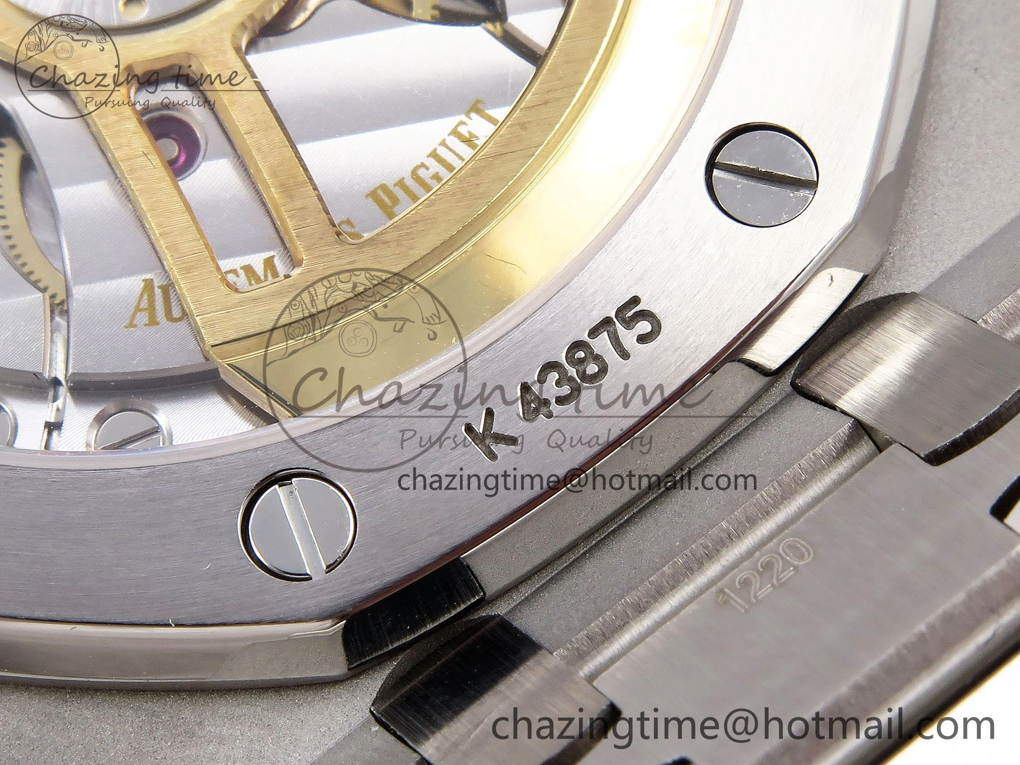 Royal Oak 41mm 15500 Frosted SS APSF 1:1 Best Edition Gray Textured Dial on SS Bracelet SA4302 Super Clone