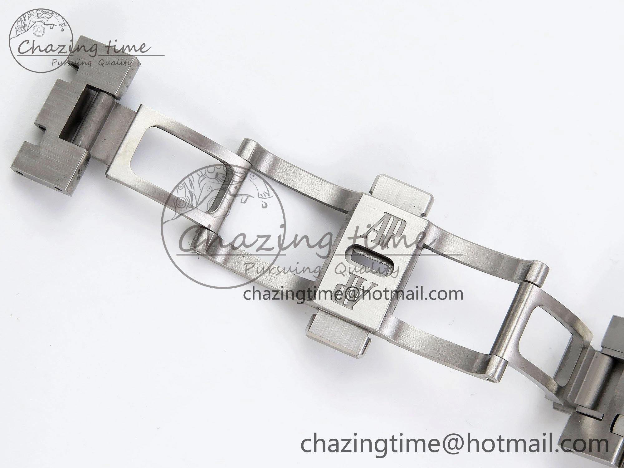Royal Oak 41mm 15500 Frosted SS APSF 1:1 Best Edition Gray Textured Dial on SS Bracelet SA4302 Super Clone