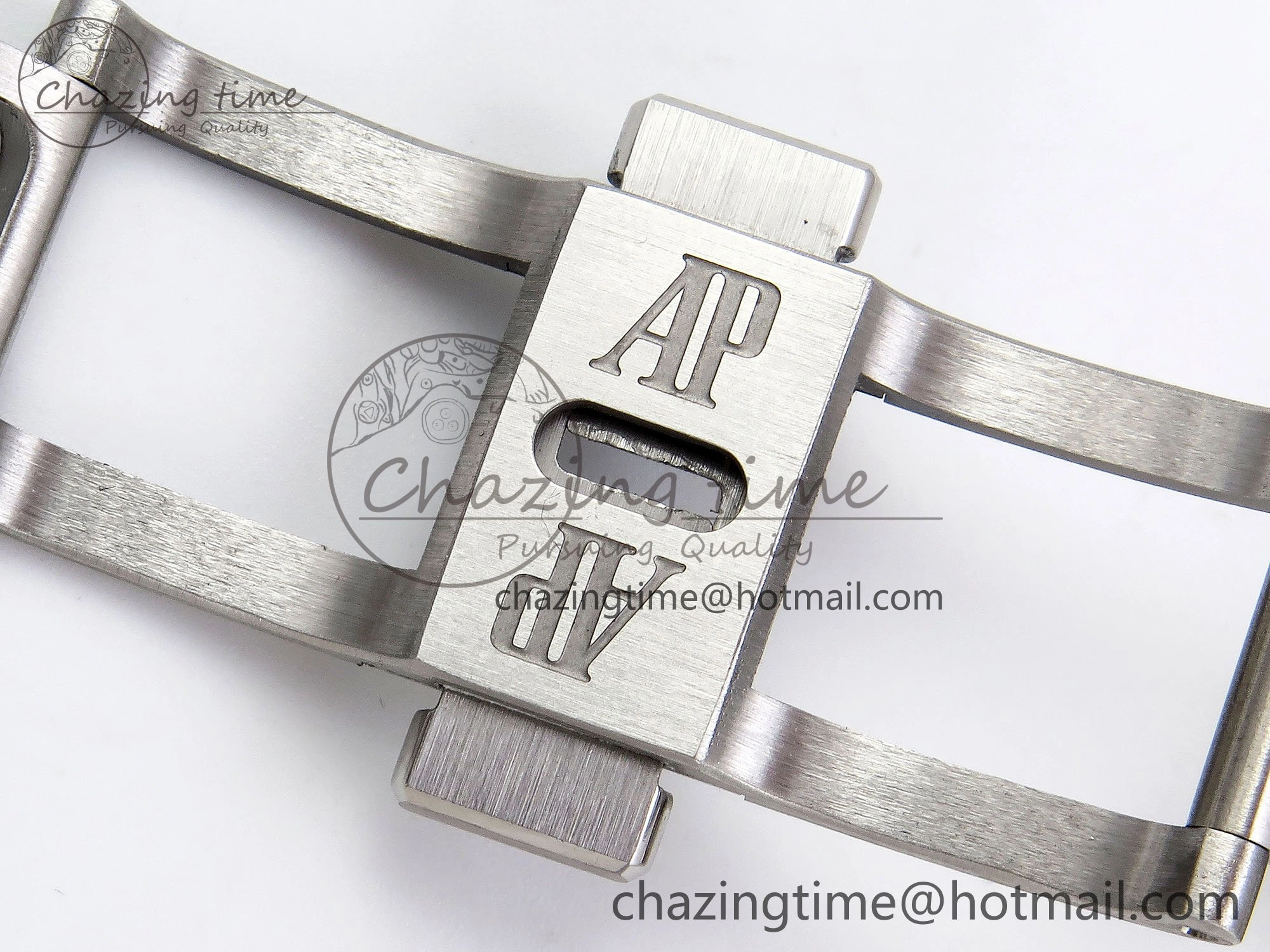 Royal Oak 41mm 15500 Frosted SS APSF 1:1 Best Edition Gray Textured Dial on SS Bracelet SA4302 Super Clone