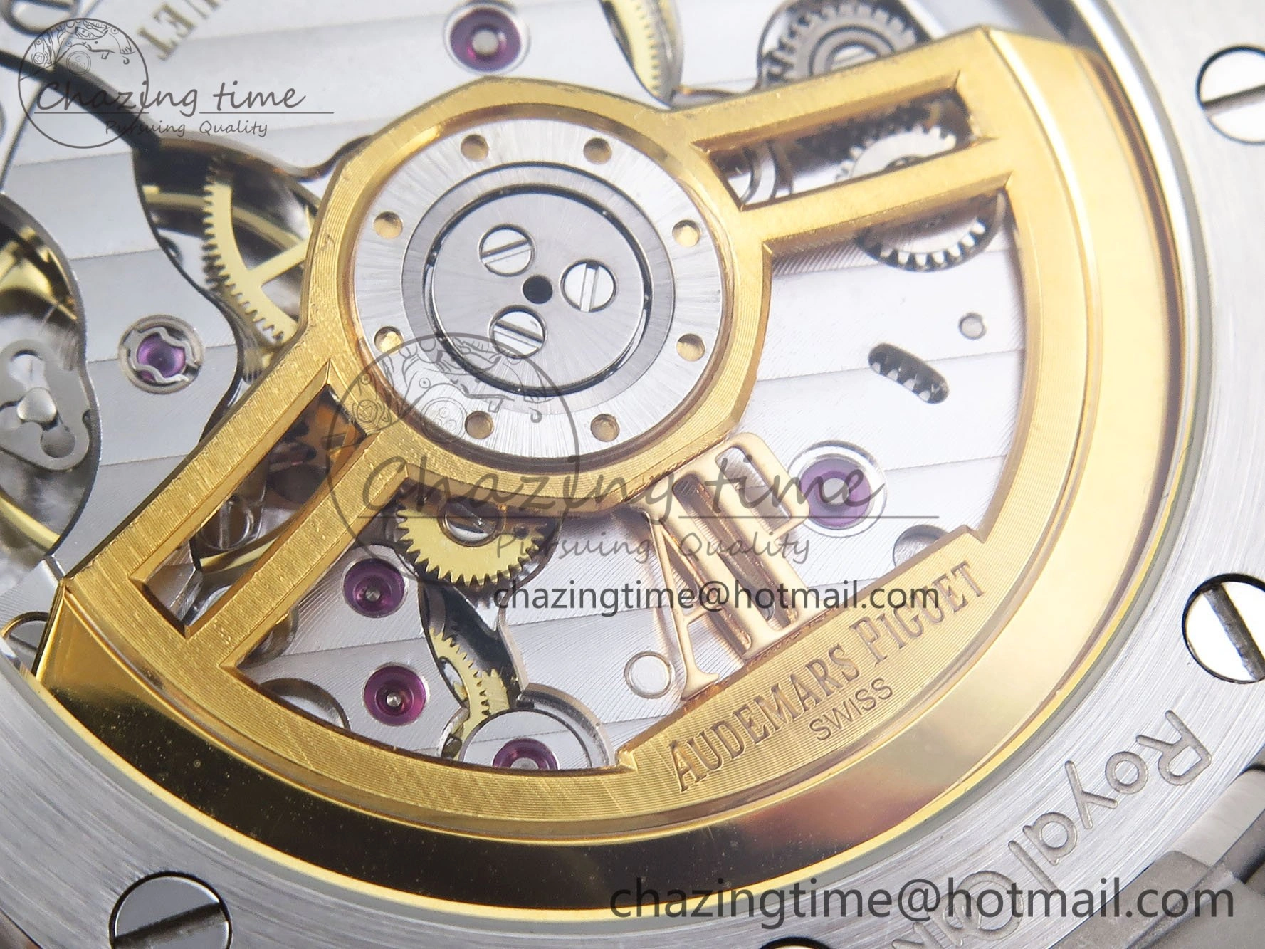 Royal Oak 41mm 15500 Frosted SS IPF 1:1 Best Edition Blue Textured Dial on SS Bracelet SA4302 Super Clone