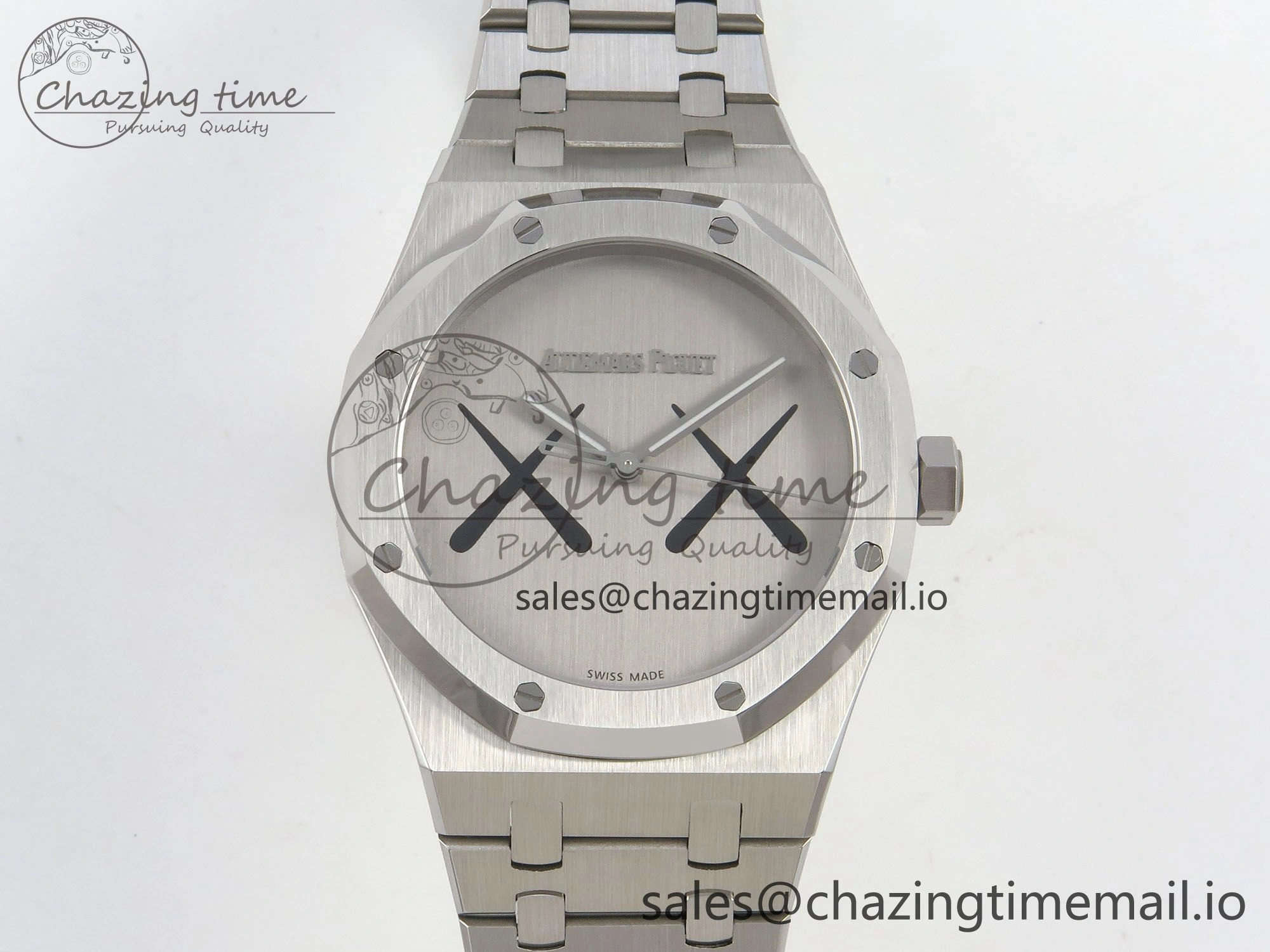 Royal Oak 41mm 15500 KAWS SS IPF 1:1 Best Edition XX Dial on SS Bracelet SA4302 Super Clone