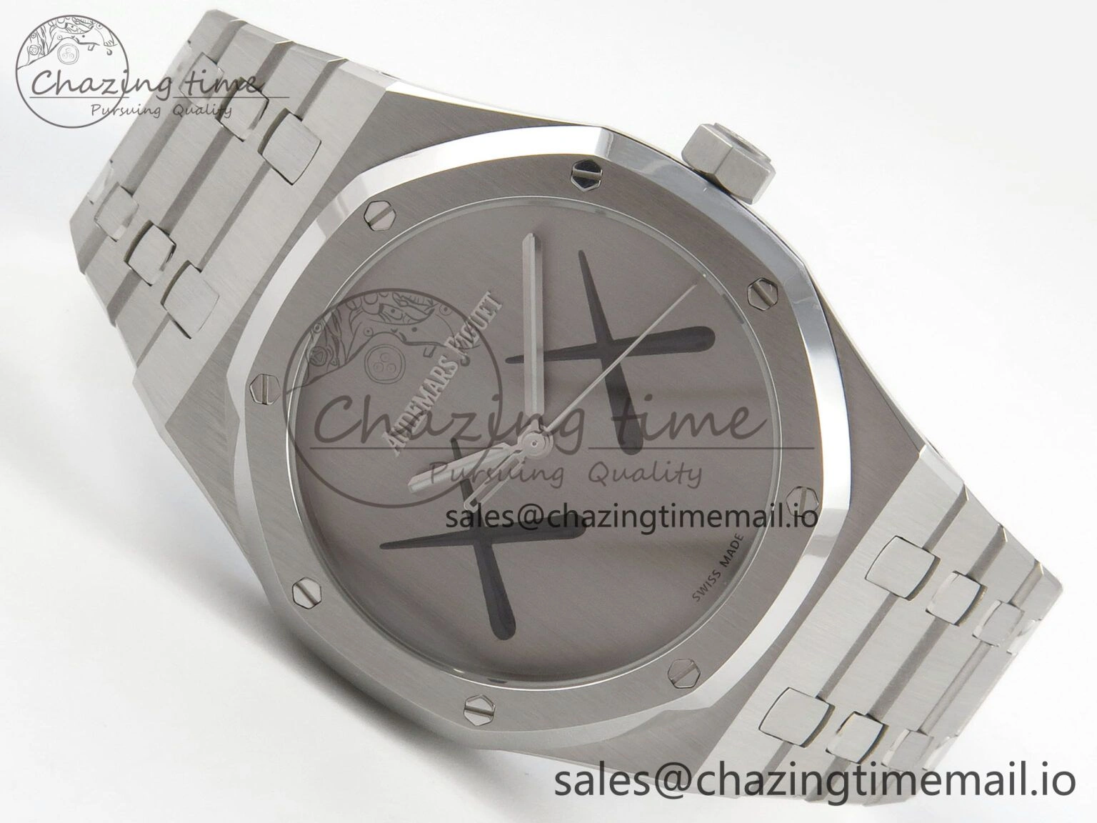 Royal Oak 41mm 15500 KAWS SS IPF 1:1 Best Edition XX Dial on SS Bracelet SA4302 Super Clone