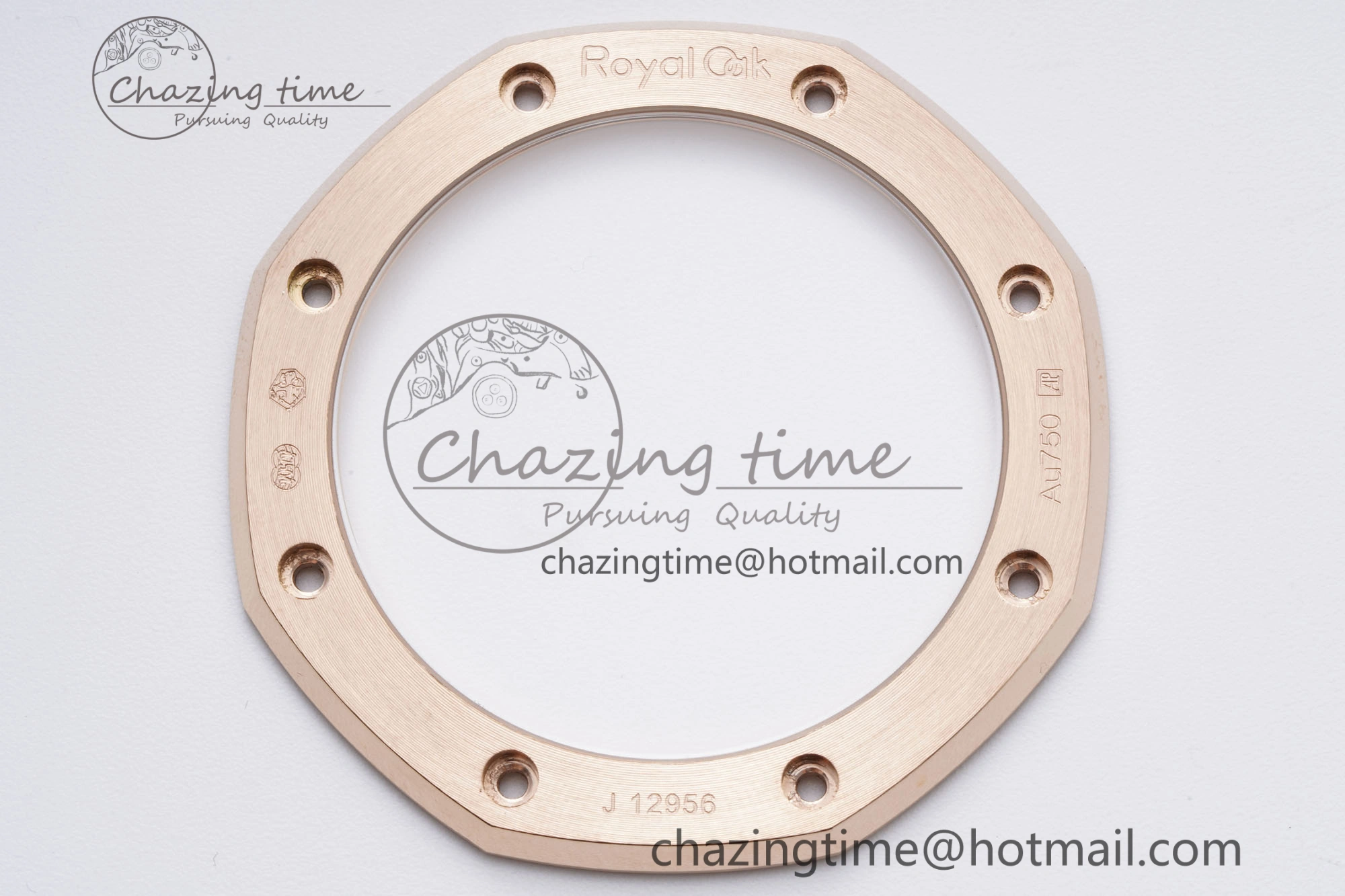 Royal Oak 41mm 15500 RG BF 1:1 Best Edition Black Textured Dial on Black Leather Strap A4302