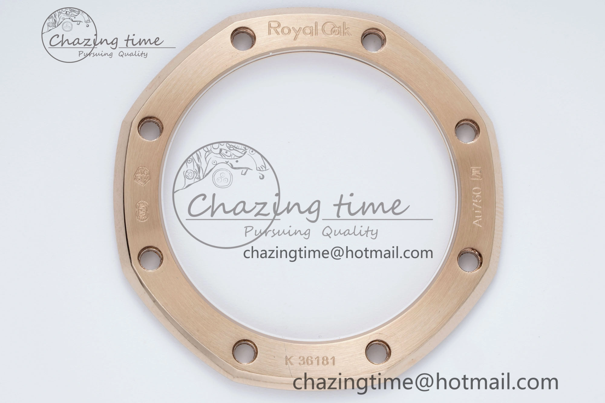 Royal Oak 41mm 15500 RG IPF 1:1 Best Edition Black Textured Dial on Black Leather Strap SA4302 Super Clone