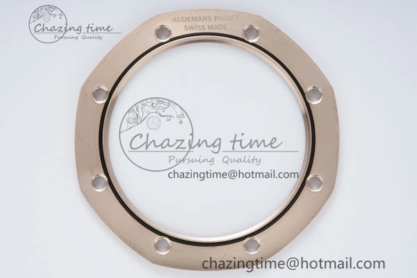 Royal Oak 41mm 15500 RG IPF 1:1 Best Edition Black Textured Dial on RG Bracelet SA4302 Super Clone