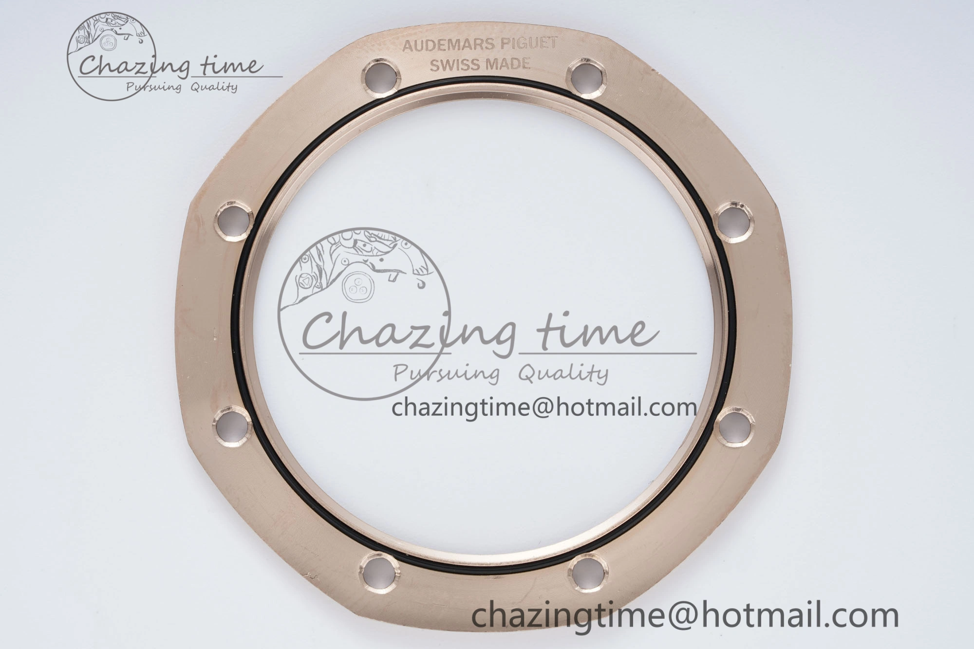 Royal Oak 41mm 15500 RG IPF 1:1 Best Edition Black Textured Dial on RG Bracelet SA4302 Super Clone