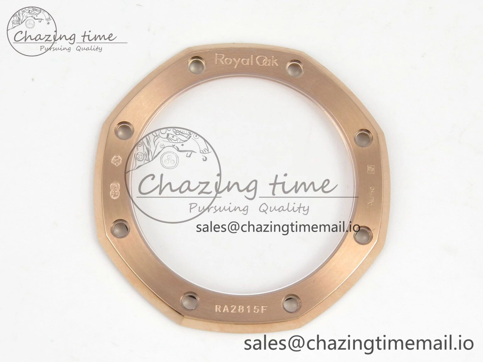 Royal Oak 41mm 15500 RG RSF 1:1 Best Edition Black Dial on Blue leather strap SA4302 Super Clone
