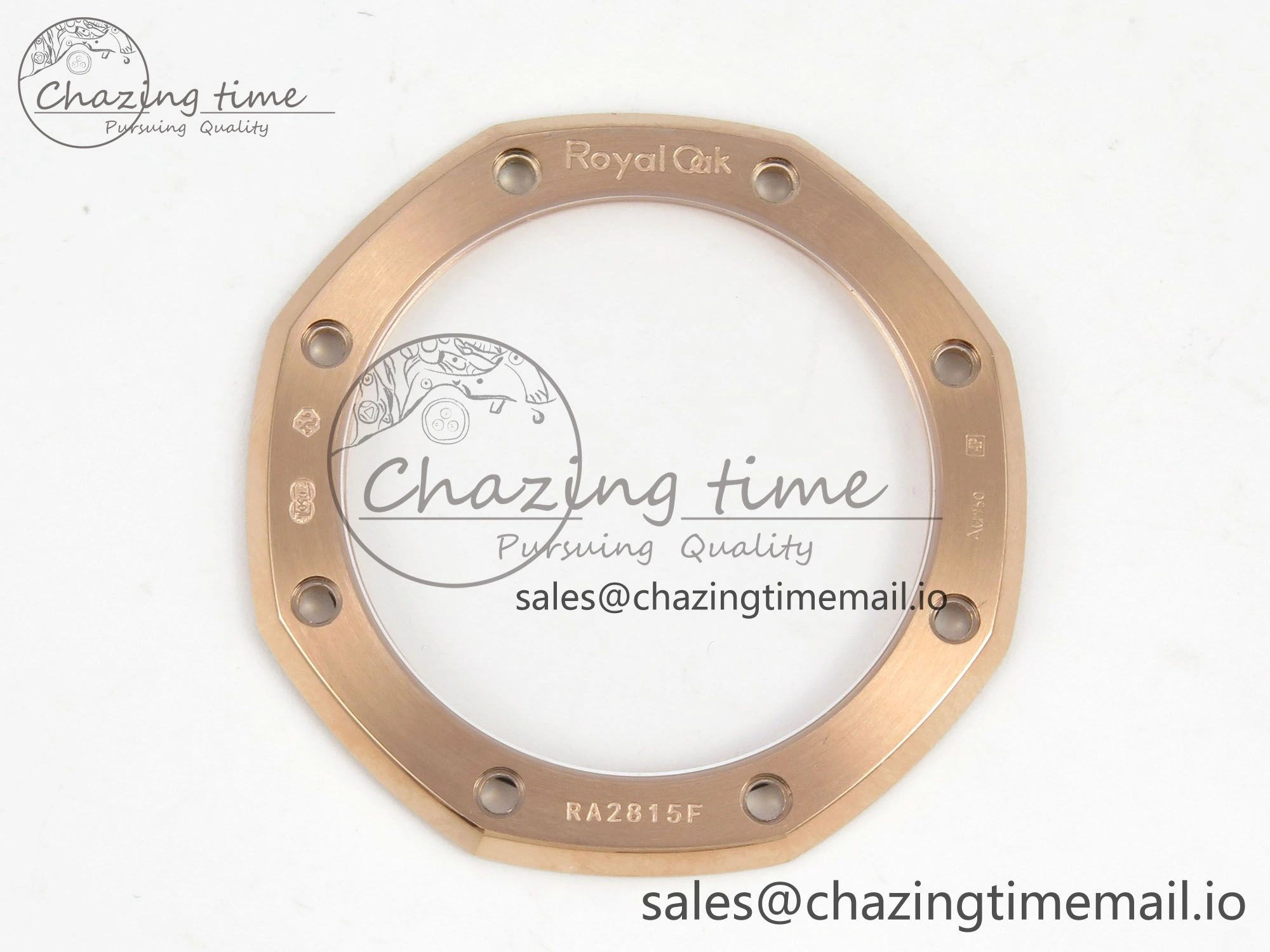 Royal Oak 41mm 15500 RG RSF 1:1 Best Edition Black Dial on Blue leather strap SA4302 Super Clone