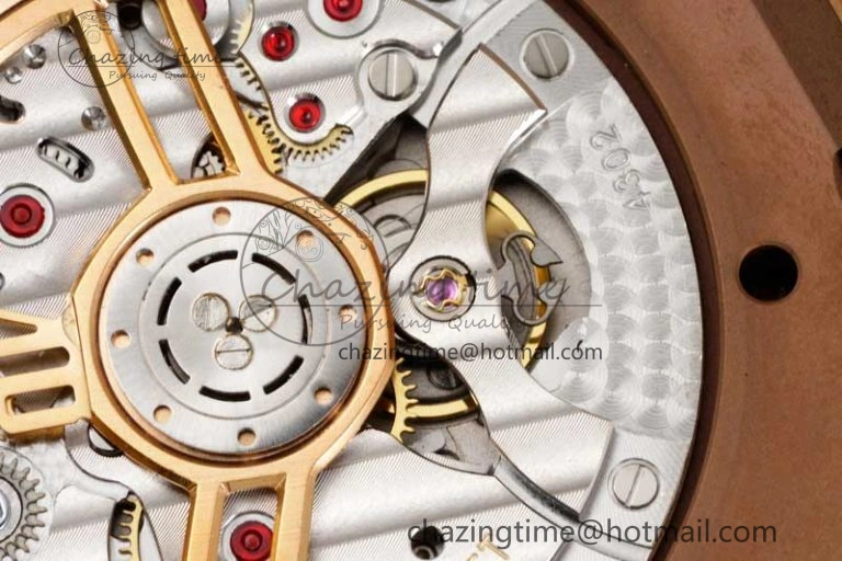Royal Oak 41mm 15500 RG ZF 1:1 Best Edition White Textured Dial on RG Bracelet A4302 V2