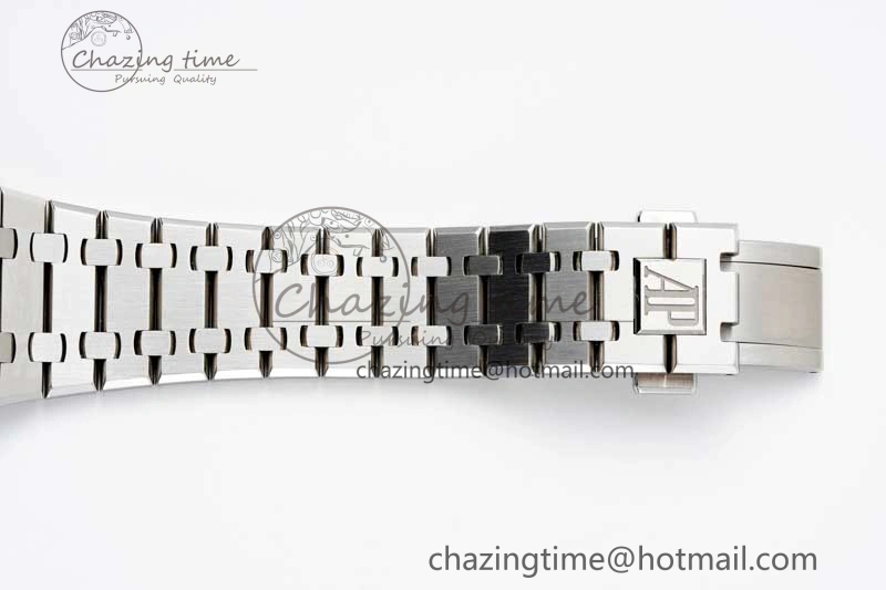 Royal Oak 41mm 15500 SS APSF 1:1 Best Edition Blue Textured Dial on SS Bracelet A4302 Super Clone