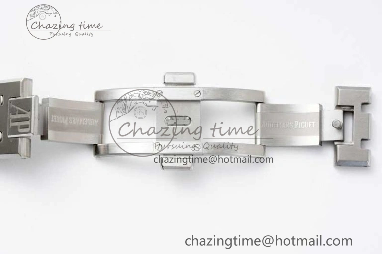 Royal Oak 41mm 15500 SS APSF 1:1 Best Edition Gray Textured Dial on SS Bracelet A4302 Super Clone