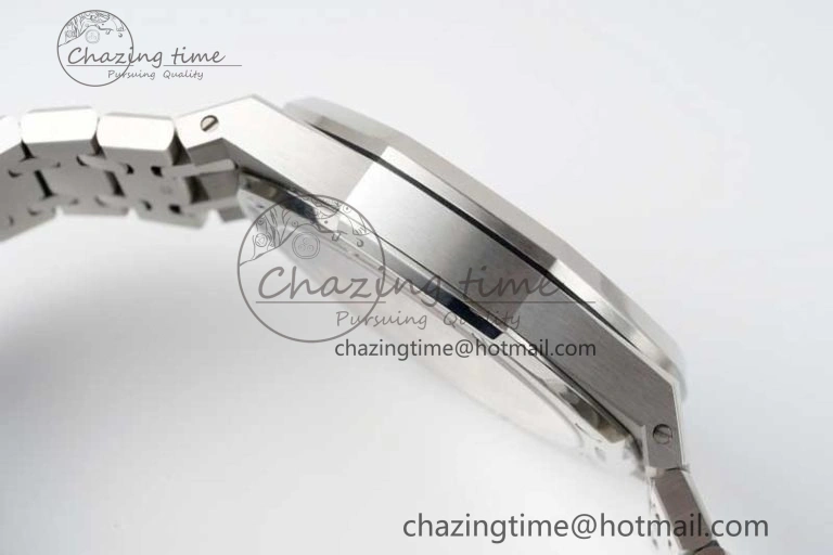 Royal Oak 41mm 15500 SS APSF 1:1 Best Edition Gray Textured Dial on SS Bracelet A4302 Super Clone