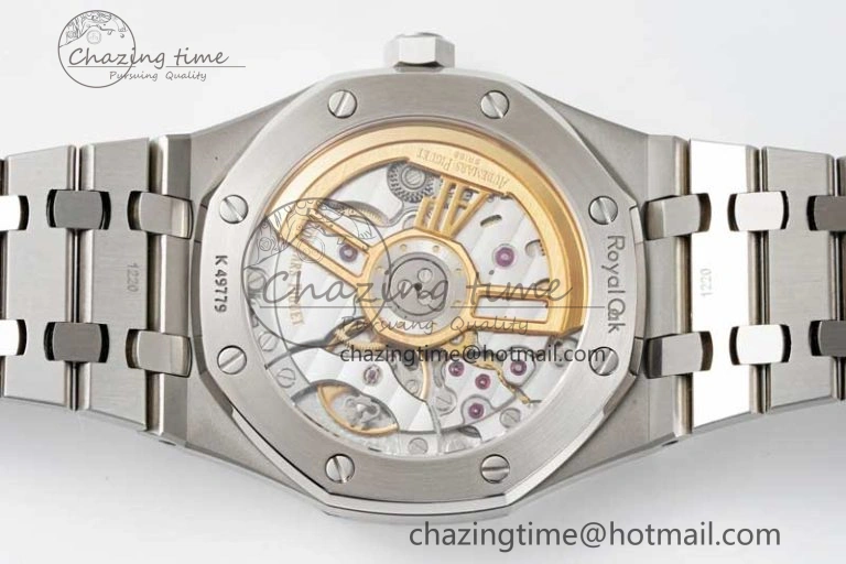 Royal Oak 41mm 15500 SS APSF 1:1 Best Edition Gray Textured Dial on SS Bracelet A4302 Super Clone
