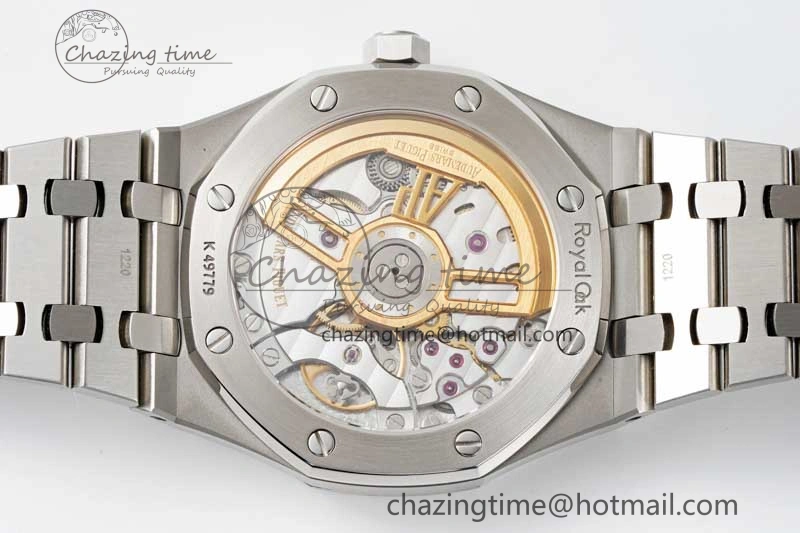 Royal Oak 41mm 15500 SS APSF 1:1 Best Edition Gray Textured Dial on SS Bracelet A4302 Super Clone