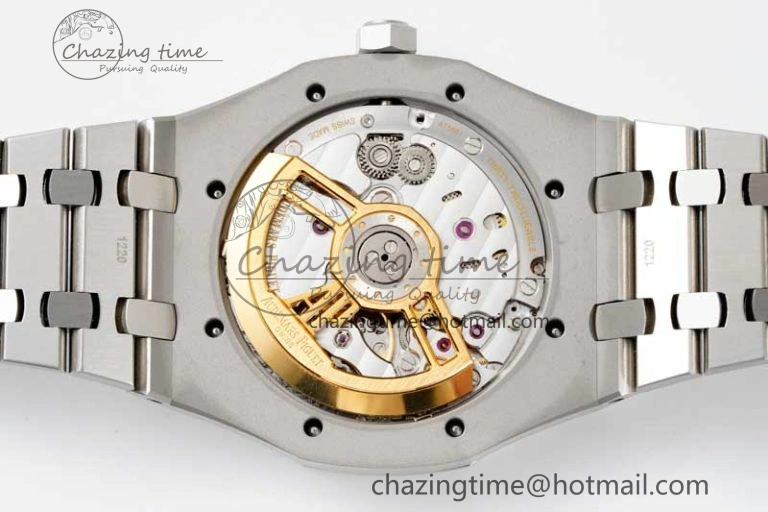 Royal Oak 41mm 15500 SS APSF 1:1 Best Edition Gray Textured Dial on SS Bracelet A4302 Super Clone