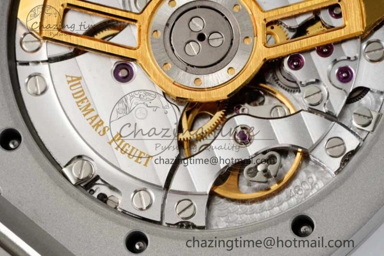 Royal Oak 41mm 15500 SS APSF 1:1 Best Edition Gray Textured Dial on SS Bracelet A4302 Super Clone