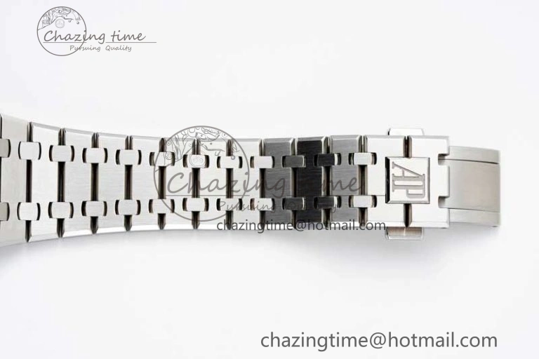 Royal Oak 41mm 15500 SS APSF 1:1 Best Edition Gray Textured Dial on SS Bracelet A4302 Super Clone
