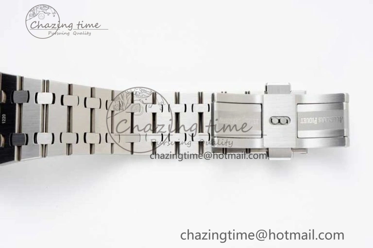 Royal Oak 41mm 15500 SS APSF 1:1 Best Edition Gray Textured Dial on SS Bracelet A4302 Super Clone