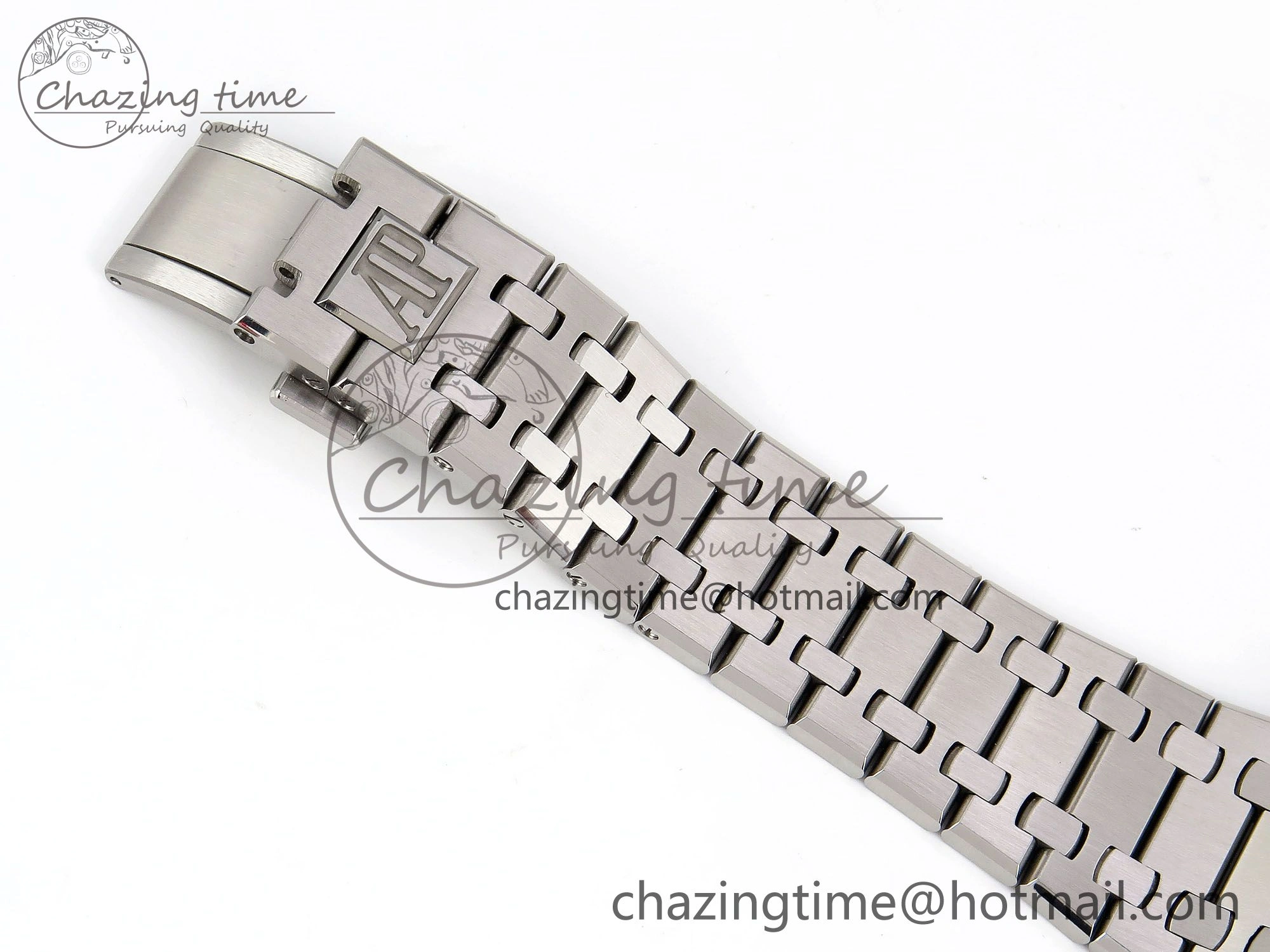 Royal Oak 41mm 15500 SS APSF 1:1 Best Edition Green Textured Dial on SS Bracelet SA4302 Super Clone