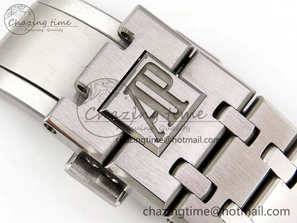 Royal Oak 41mm 15500 SS APSF 1:1 Best Edition Green Textured Dial on SS Bracelet SA4302 Super Clone