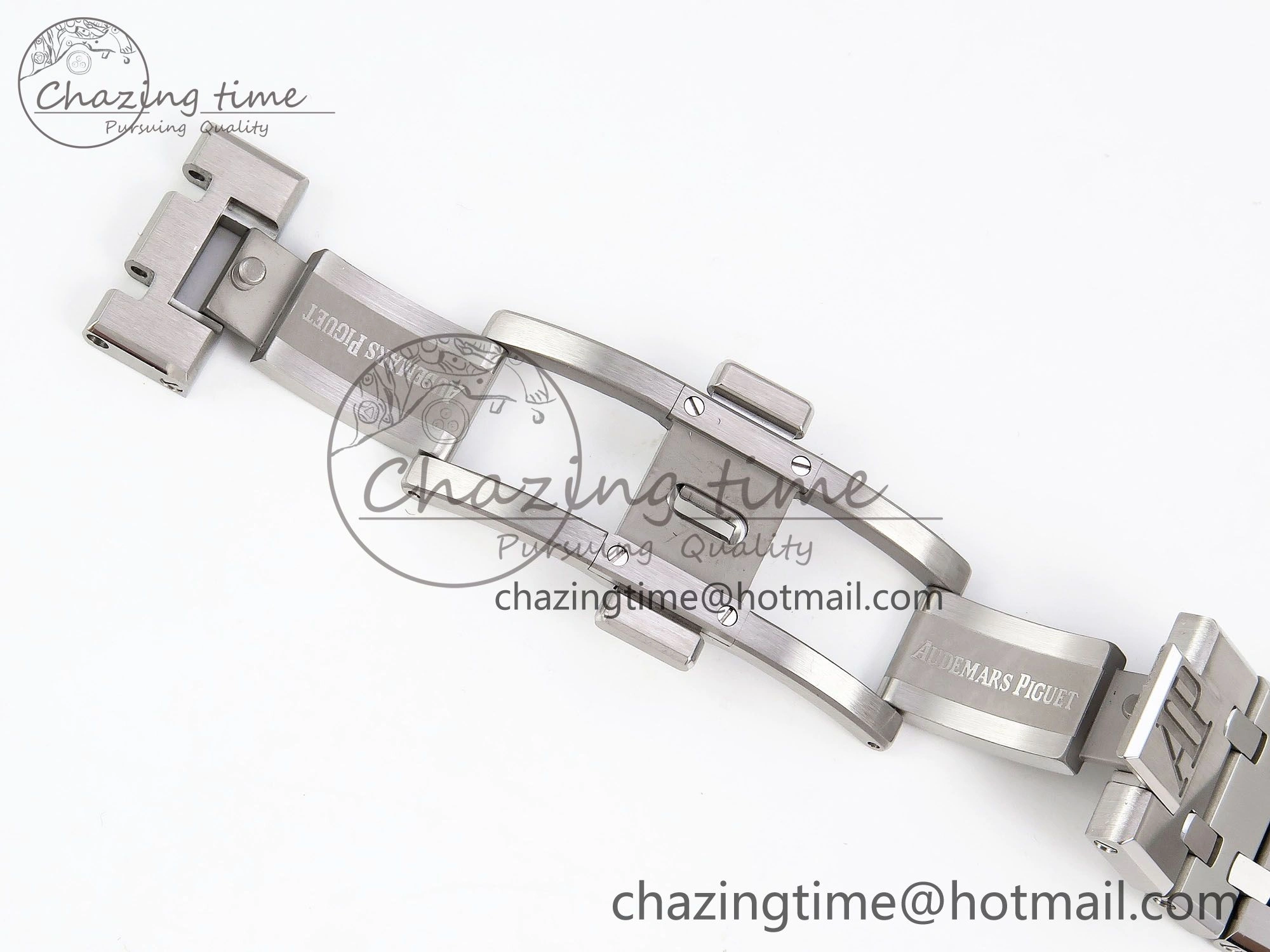 Royal Oak 41mm 15500 SS APSF 1:1 Best Edition Green Textured Dial on SS Bracelet SA4302 Super Clone