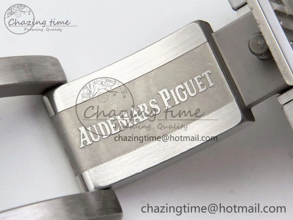 Royal Oak 41mm 15500 SS APSF 1:1 Best Edition Green Textured Dial on SS Bracelet SA4302 Super Clone