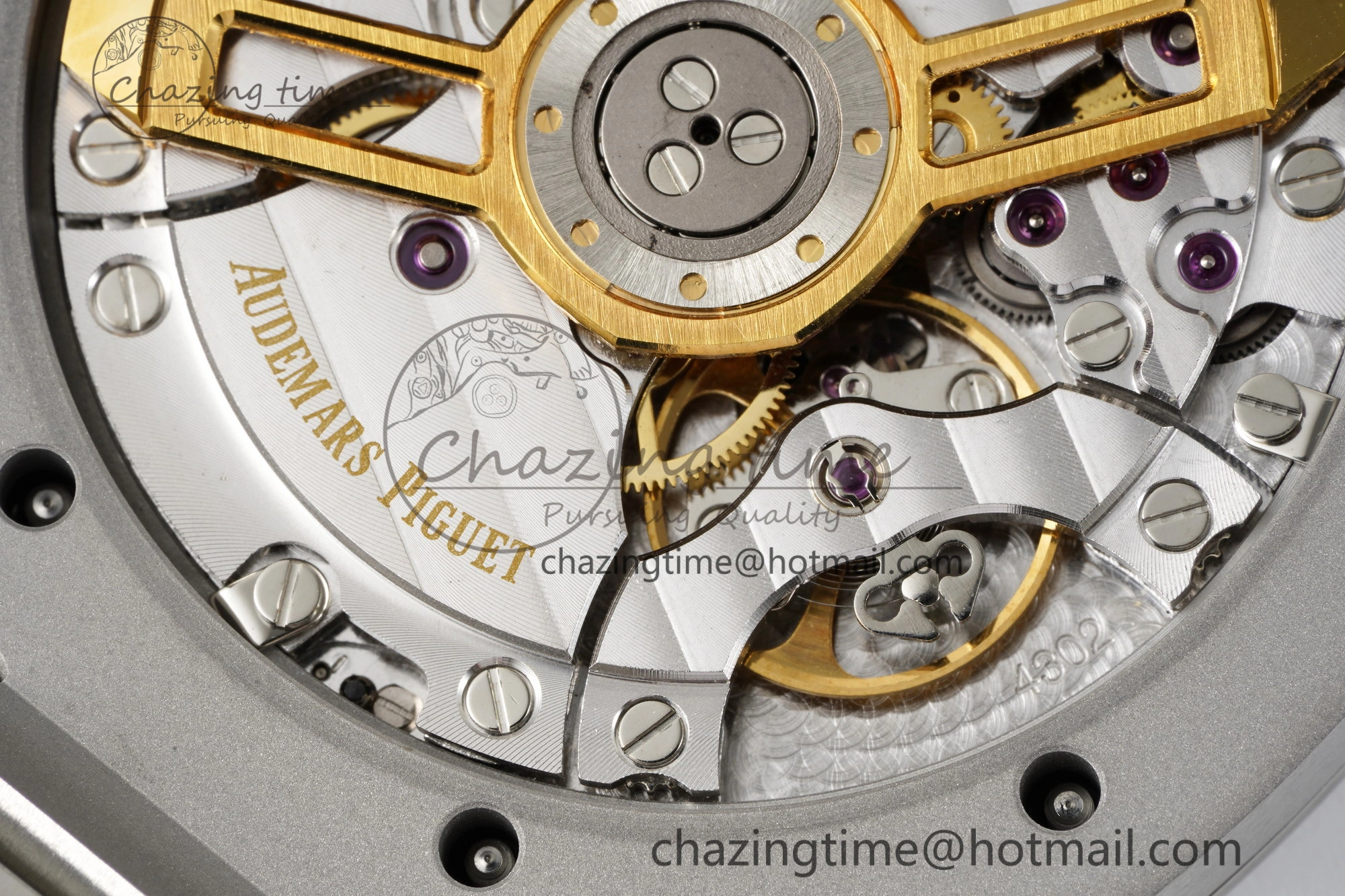 Royal Oak 41mm 15500 SS APSF 1:1 Best Edition White Textured Dial on SS Bracelet A4302 Super Clone