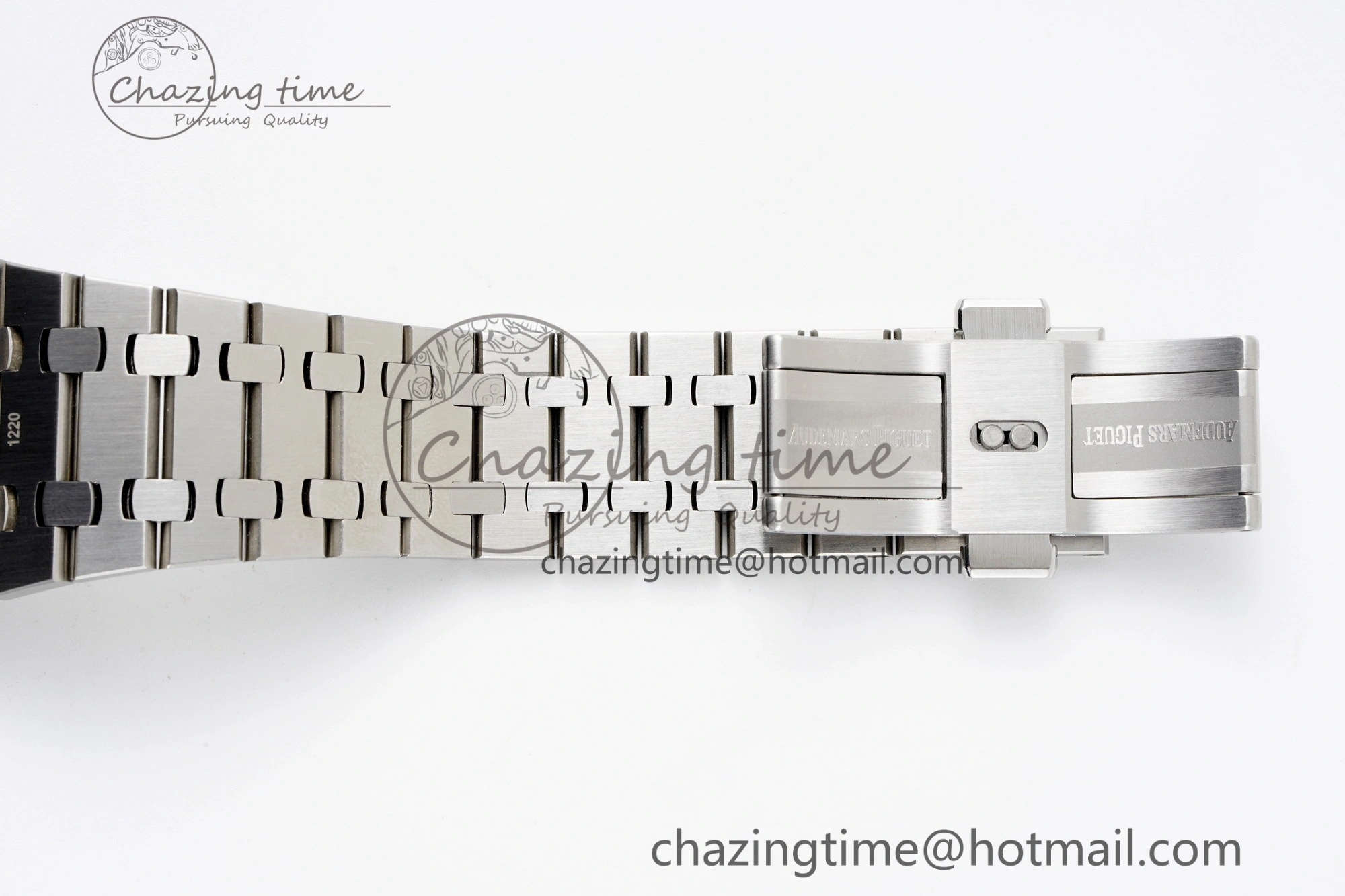 Royal Oak 41mm 15500 SS APSF 1:1 Best Edition White Textured Dial on SS Bracelet A4302 Super Clone