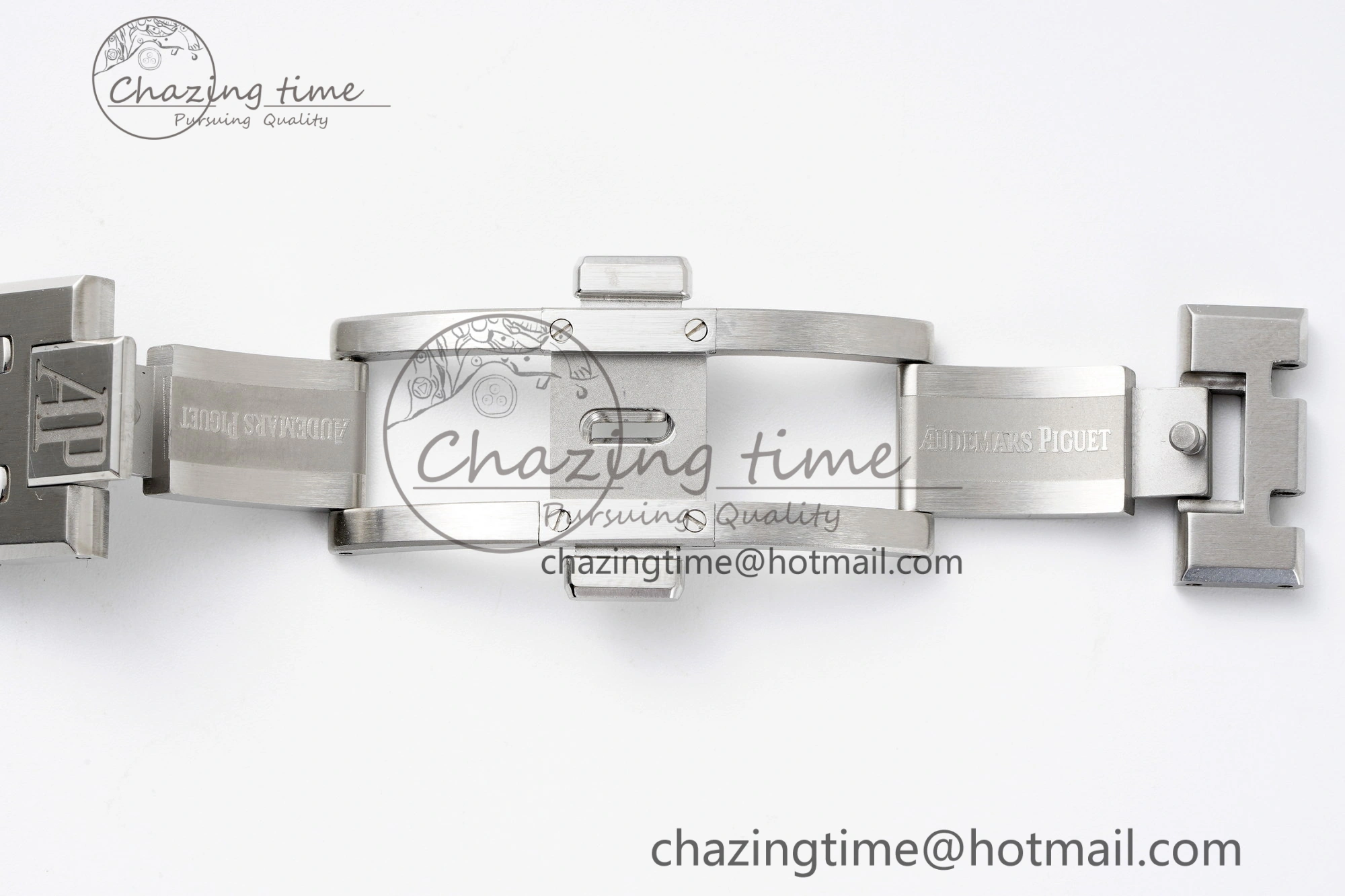 Royal Oak 41mm 15500 SS APSF 1:1 Best Edition White Textured Dial on SS Bracelet A4302 Super Clone