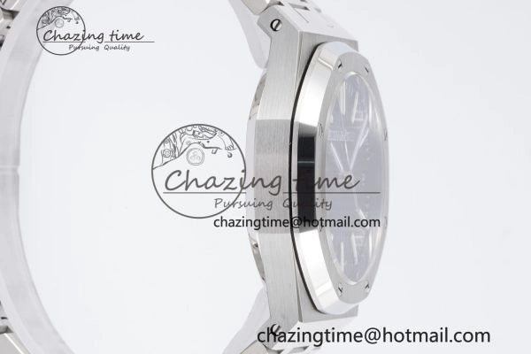Royal Oak 41mm 15500 SS BF 1:1 Best Edition Black Textured Dial on SS Bracelet A4302