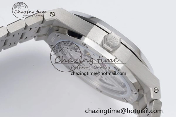 Royal Oak 41mm 15500 SS BF 1:1 Best Edition Gray Textured Dial on SS Bracelet A4302