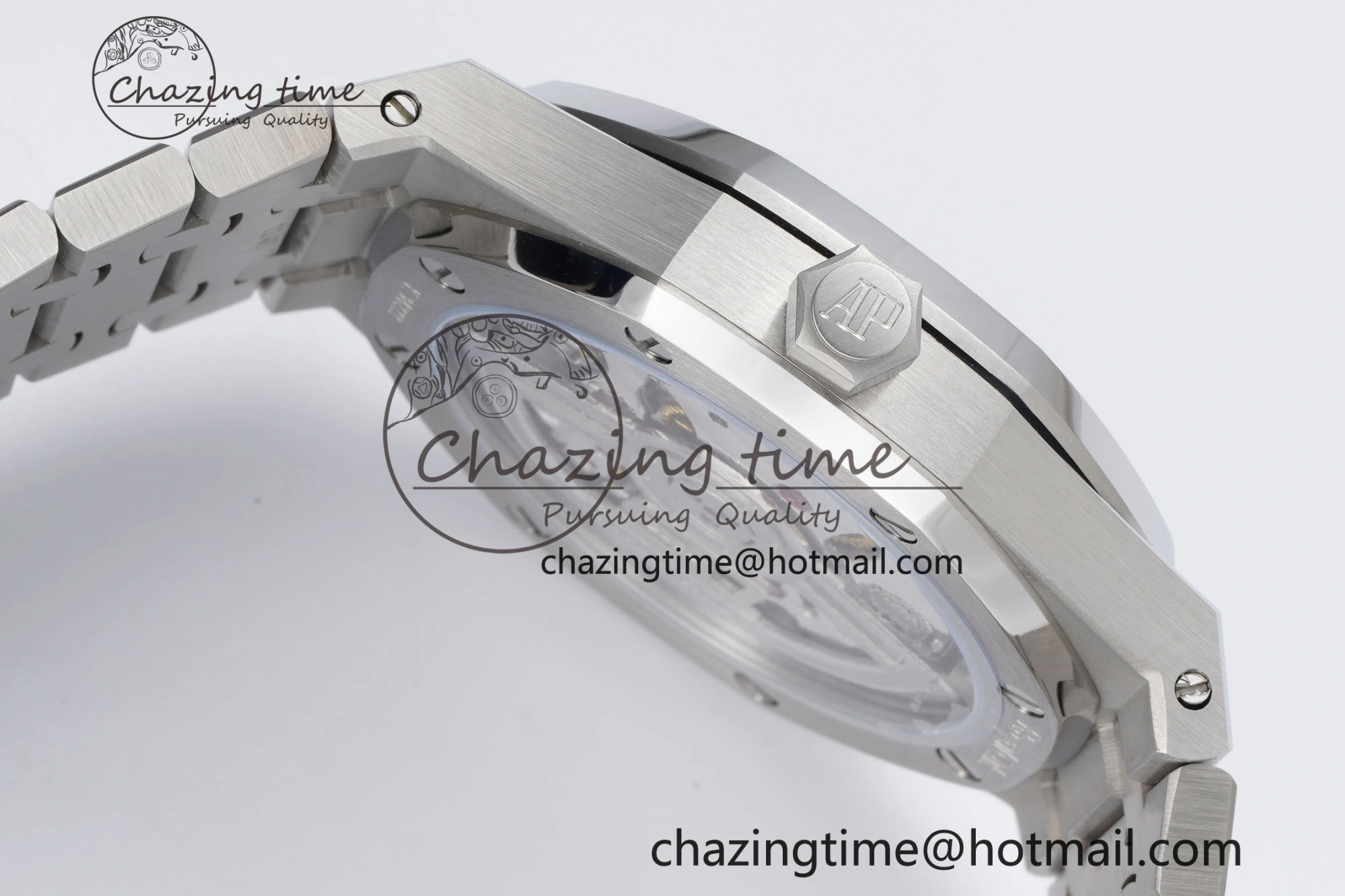 Royal Oak 41mm 15500 SS BF 1:1 Best Edition Gray Textured Dial on SS Bracelet A4302