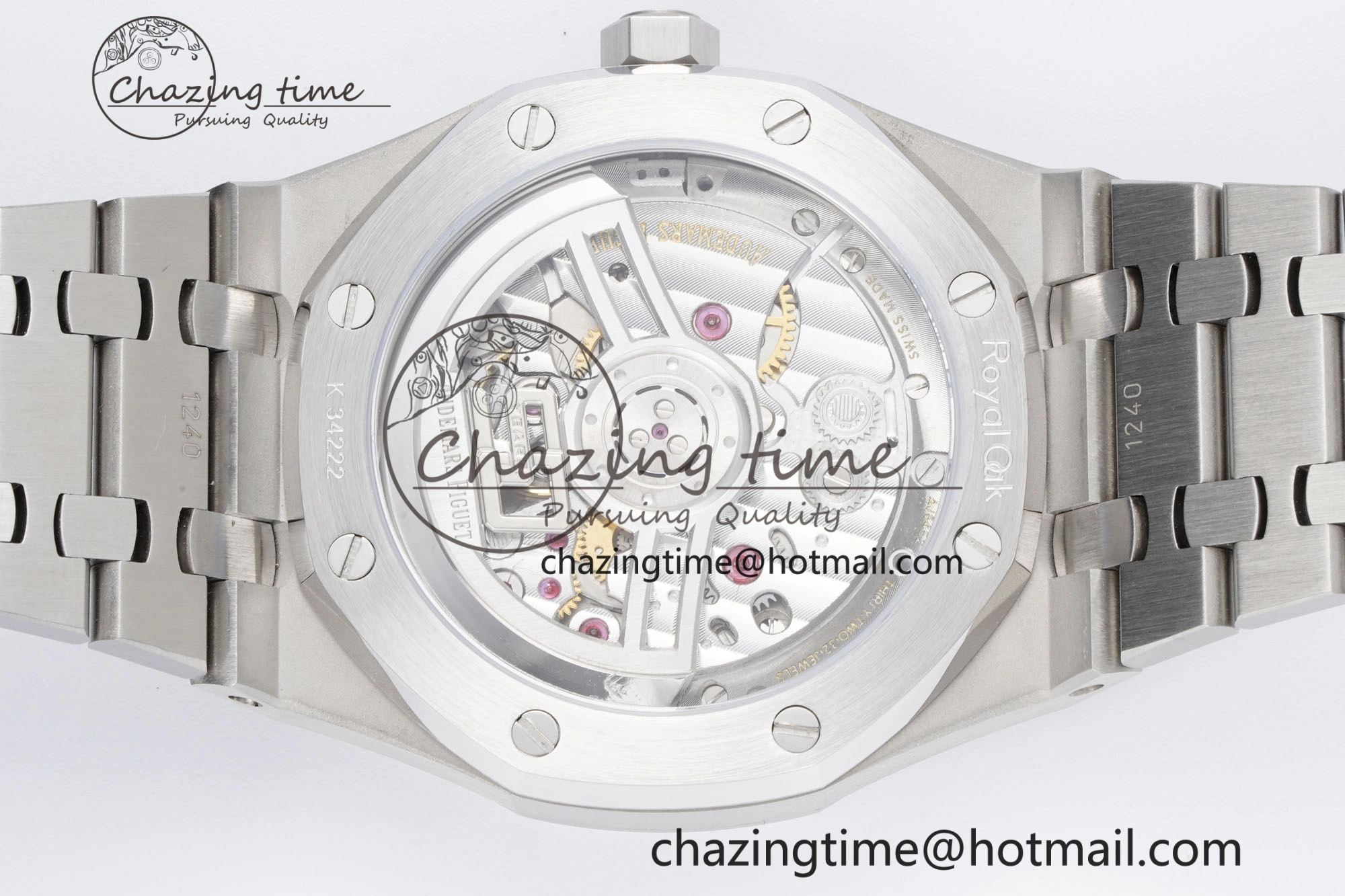 Royal Oak 41mm 15500 SS BF 1:1 Best Edition Gray Textured Dial on SS Bracelet A4302