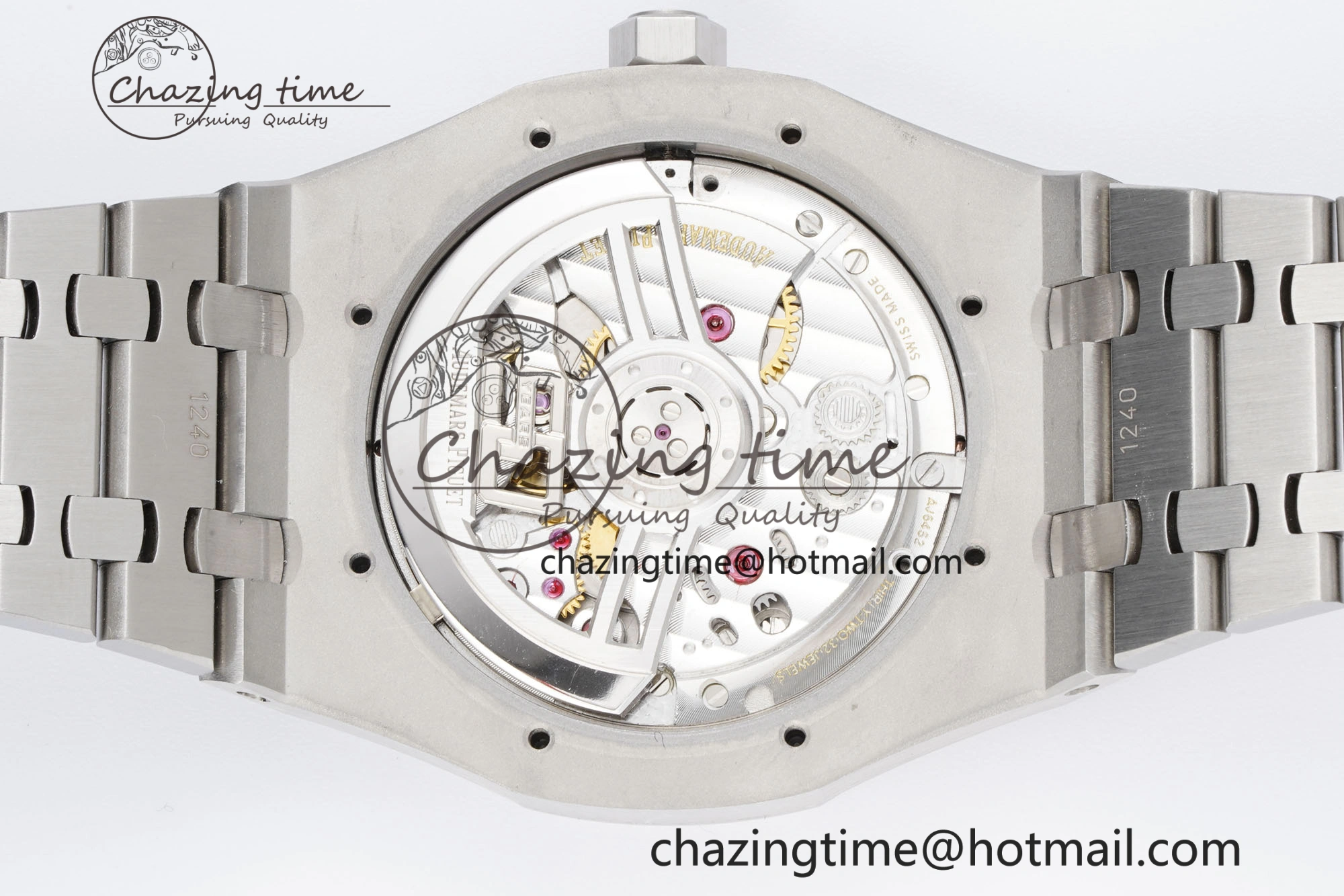 Royal Oak 41mm 15500 SS BF 1:1 Best Edition Gray Textured Dial on SS Bracelet A4302