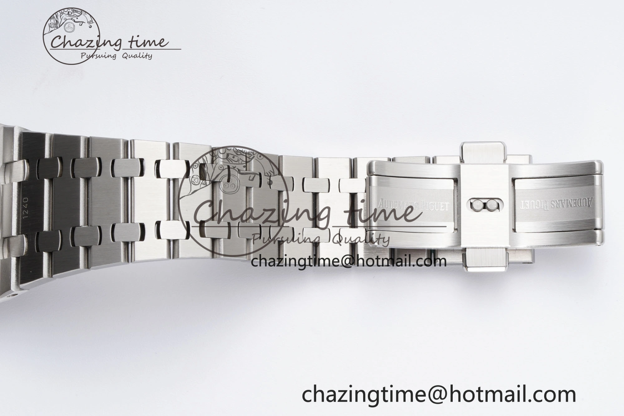 Royal Oak 41mm 15500 SS BF 1:1 Best Edition Gray Textured Dial on SS Bracelet A4302