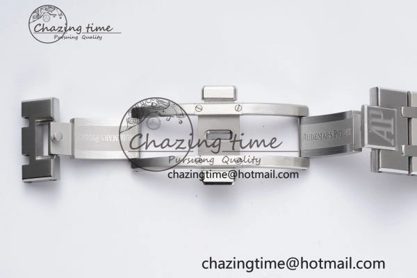 Royal Oak 41mm 15500 SS BF 1:1 Best Edition Gray Textured Dial on SS Bracelet A4302