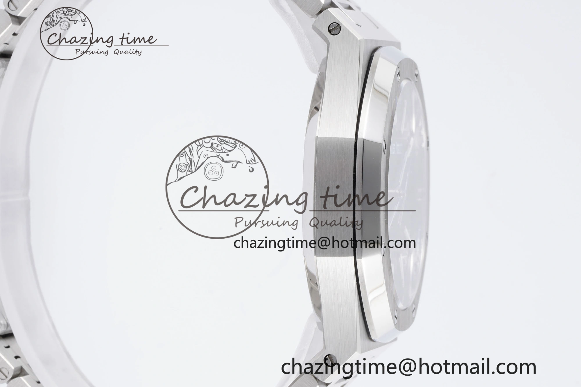Royal Oak 41mm 15500 SS BF 1:1 Best Edition Gray Textured Dial on SS Bracelet A4302