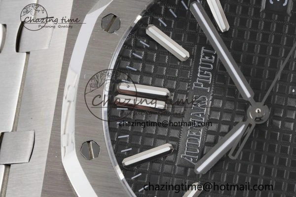 Royal Oak 41mm 15500 SS BF 1:1 Best Edition Gray Textured Dial on SS Bracelet A4302