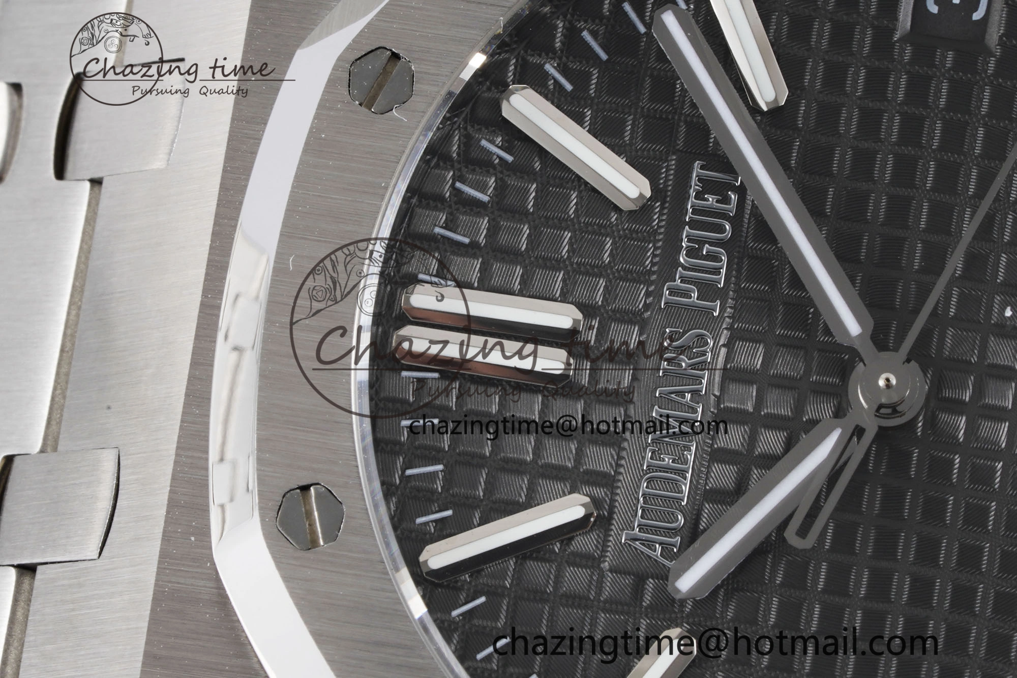 Royal Oak 41mm 15500 SS BF 1:1 Best Edition Gray Textured Dial on SS Bracelet A4302