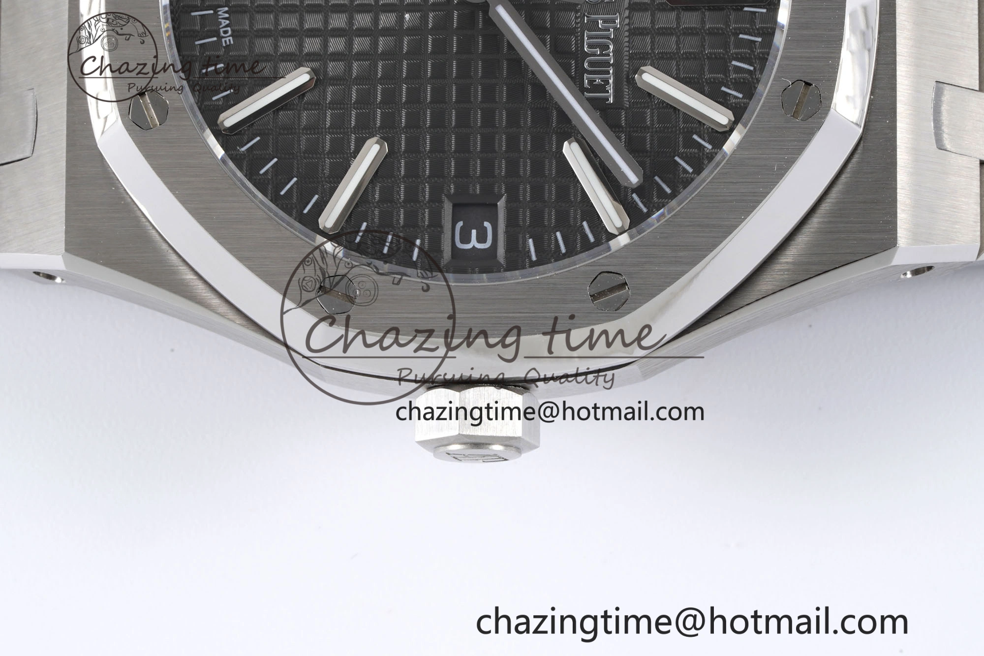 Royal Oak 41mm 15500 SS BF 1:1 Best Edition Gray Textured Dial on SS Bracelet A4302